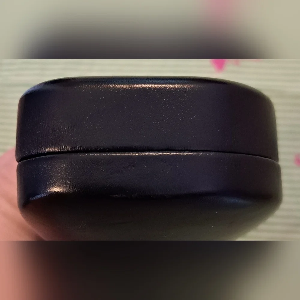 EUC Coach Black Leather Unisex Hard Shell Sunglass Eye Glasses Case w/ Cloth